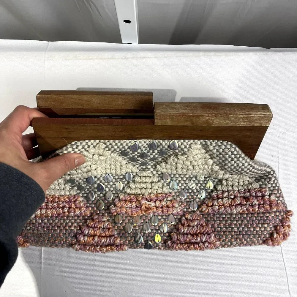 Fabulous MJ (VICI Collection)  Boho Wood Clutch